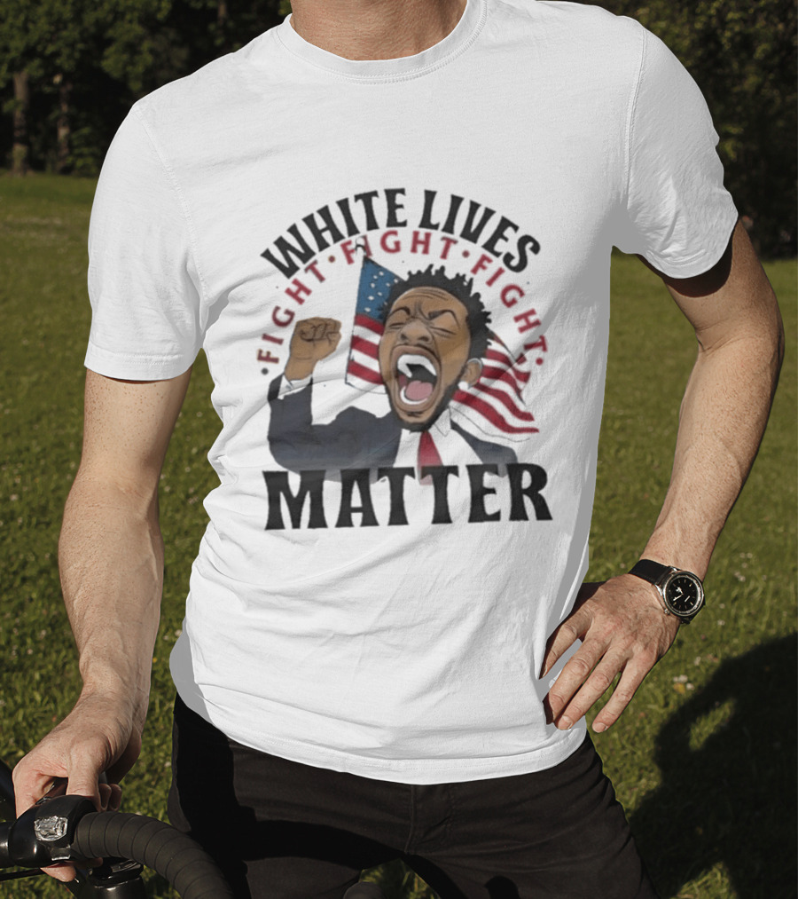 Kendrick Lamar White Lives Fight Matter American Flag Powers T-Shirt