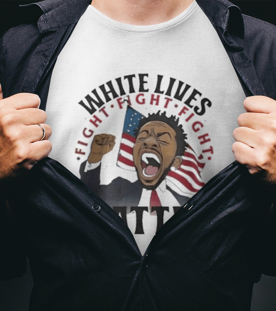 Kendrick Lamar White Lives Fight Matter American Flag Powers T-Shirt