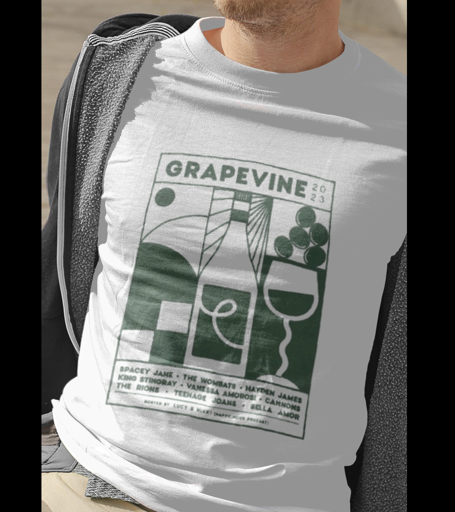 Grapevine 2023 Lineup Gang Of Youths The Wombats Hayden James Teenage Dads T-Shirt