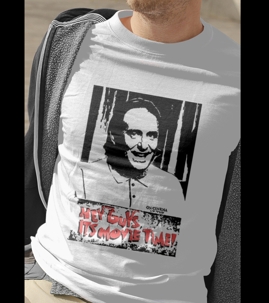 Hey Guys It's Movie Time Portrait With Signature T-Shirt
