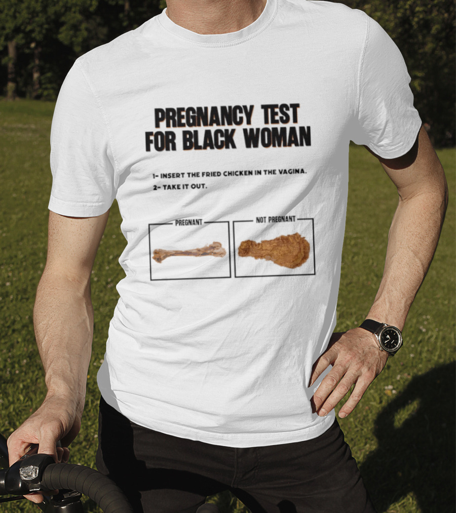 Pregnancy Test For Black Woman T-Shirt