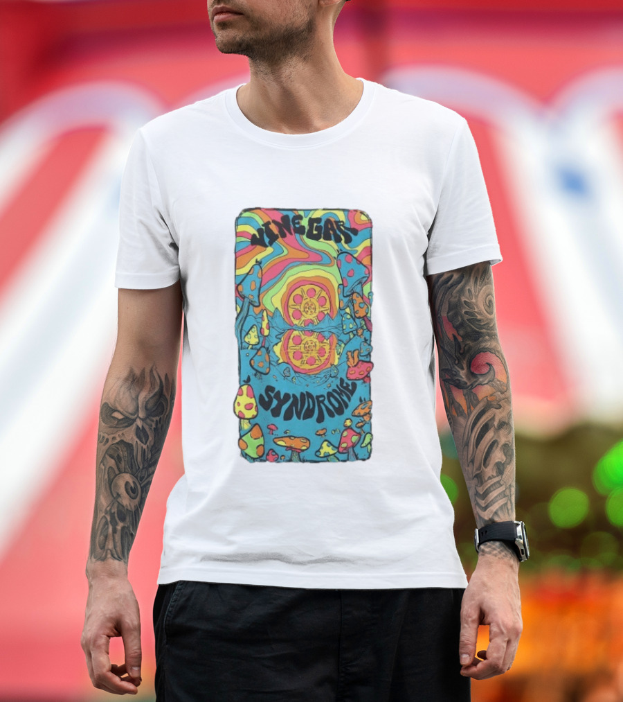Vinegar Syndrome Shroomland Psychedelic Sun Variant Trippy Mushrooms T-Shirt