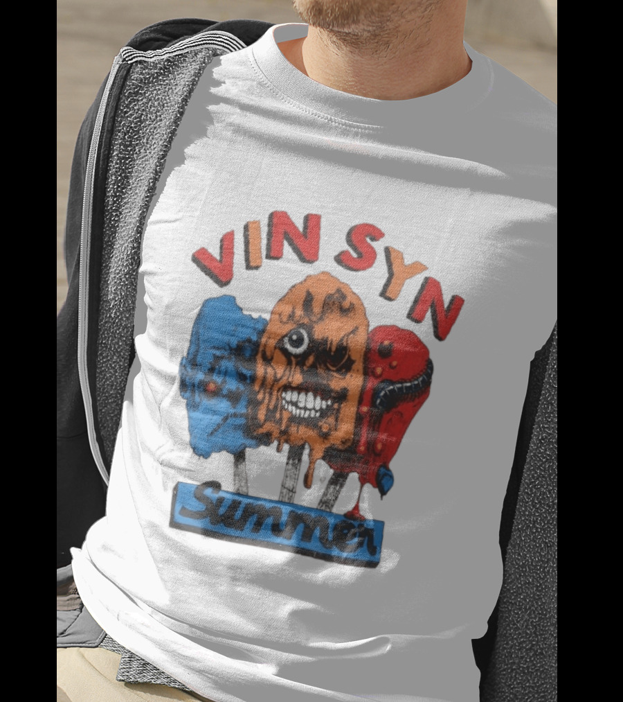 VIN SYN Summer Horror Monster Trio T-Shirt