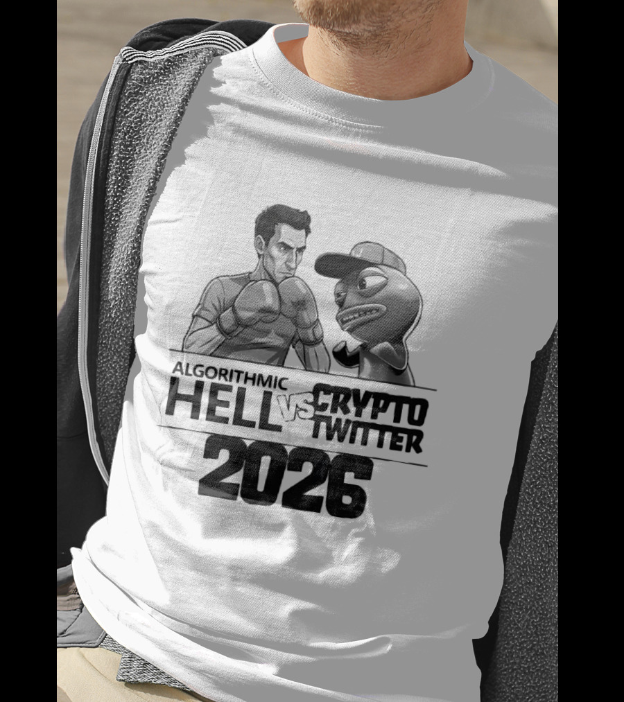 Algorithmic Hell Vs Crypto Twitter Boxing Showdown 2026 T-Shirt