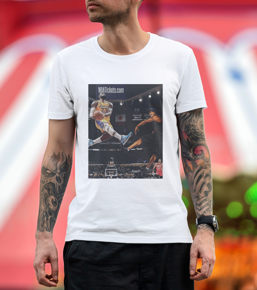 Alley Oop Lakers 23 NBA Anime Champions 2013 14 2017 18 T-Shirt