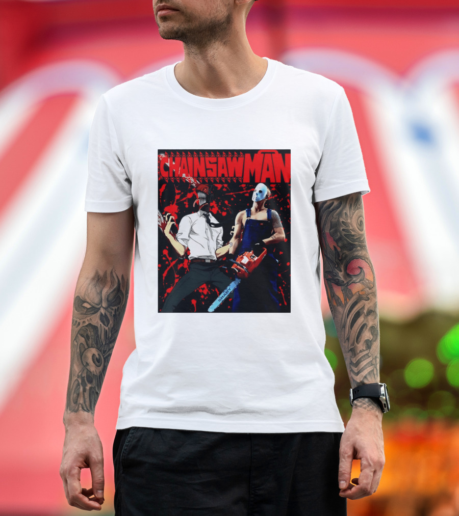 Chainsaw Man Shady Anime Horror T-Shirt