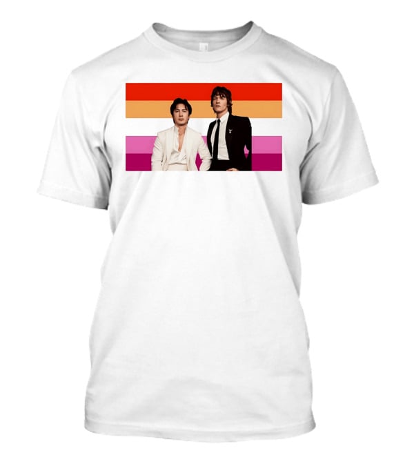 Hudson Williams Connor Storrie Lesbian Pride Flag Themes T-Shirt