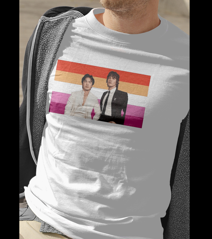 Hudson Williams Connor Storrie Lesbian Pride Flag Themes T-Shirt