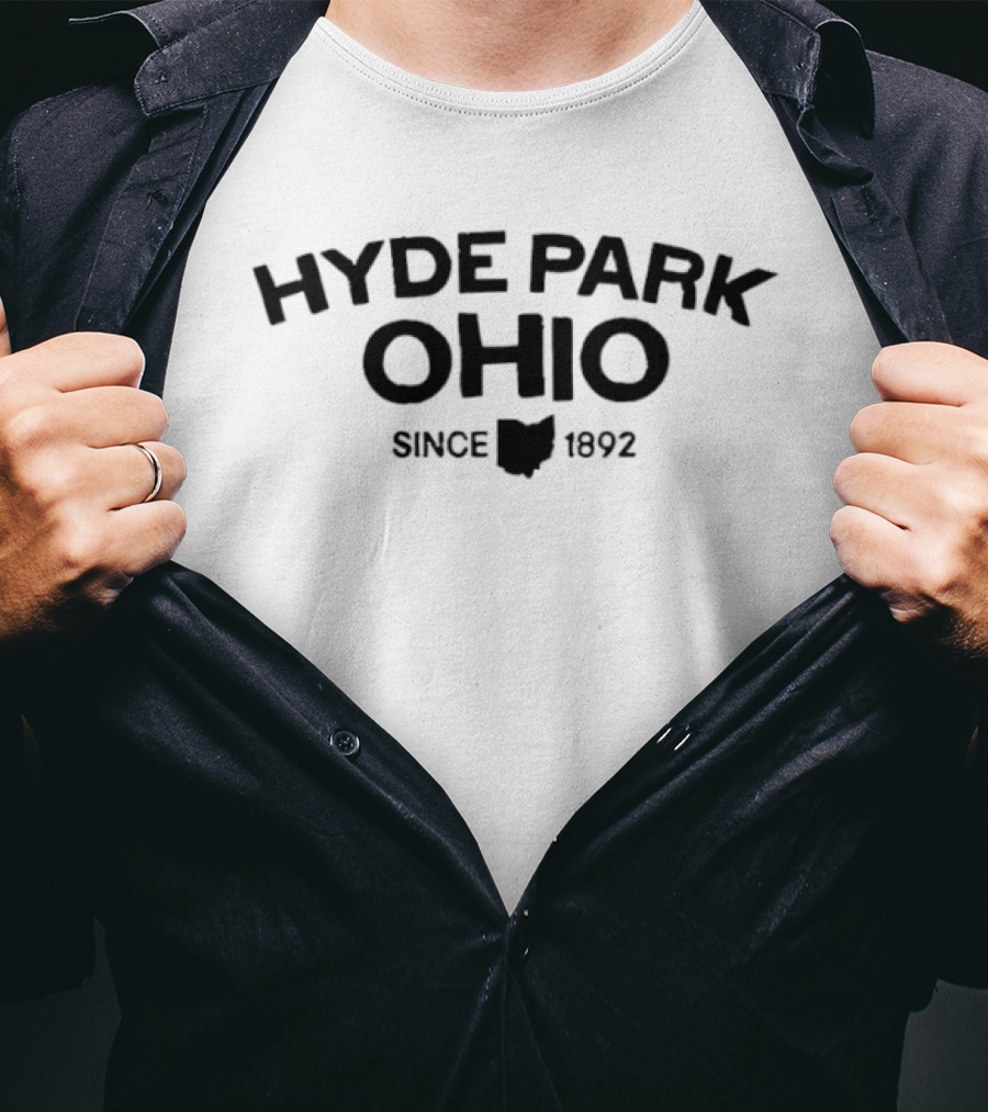 Hyde Park Ohio Since 1892 Vintage Ohio Map T-Shirt