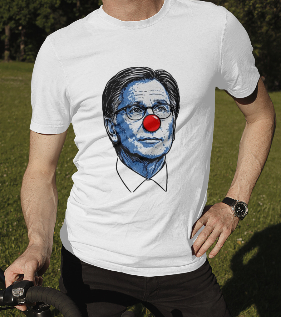 Dan Lifshatz Clown Red Nose Illustration Pop Culture T-Shirt