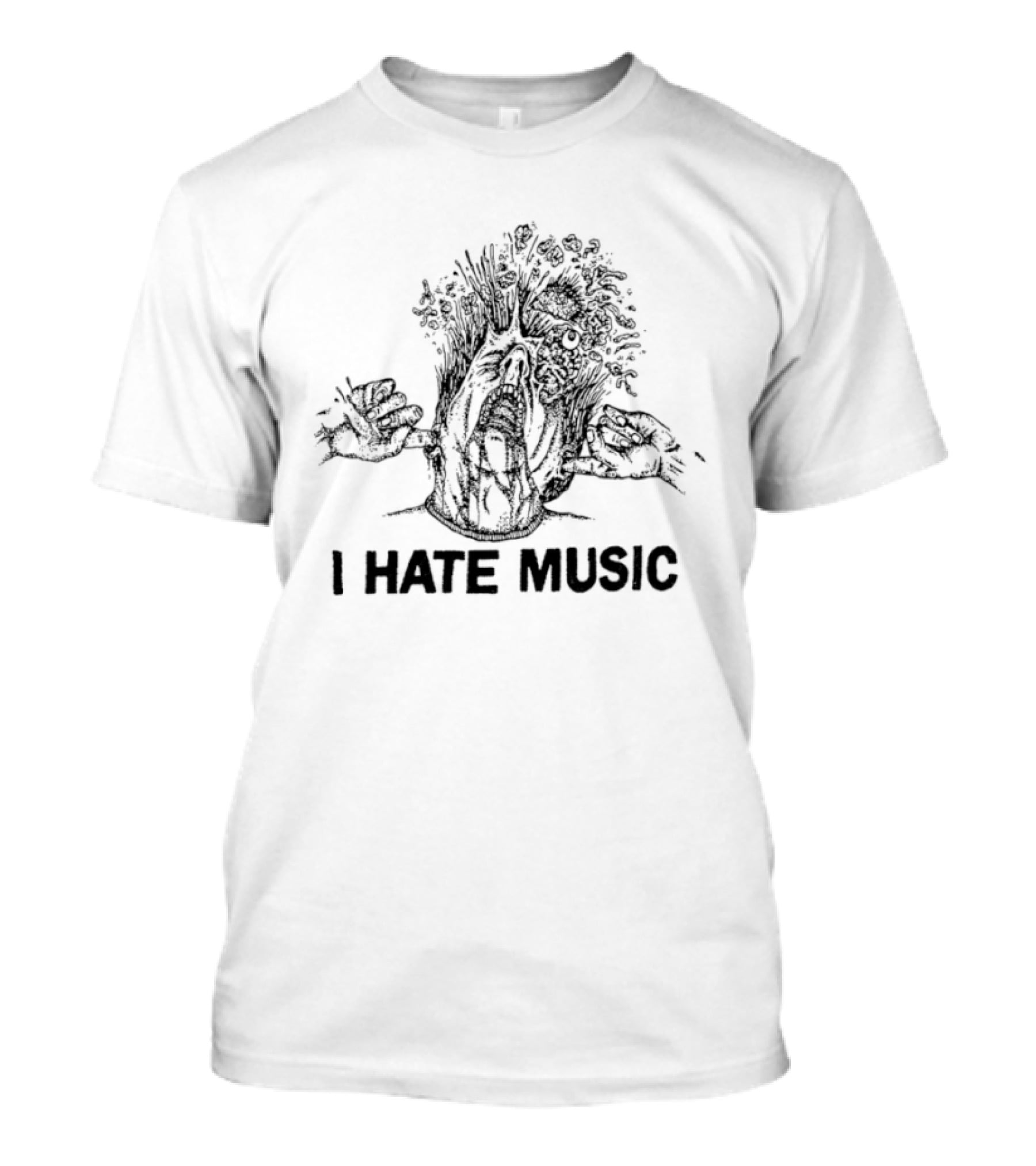 I Hate Music Tree T-Shirt