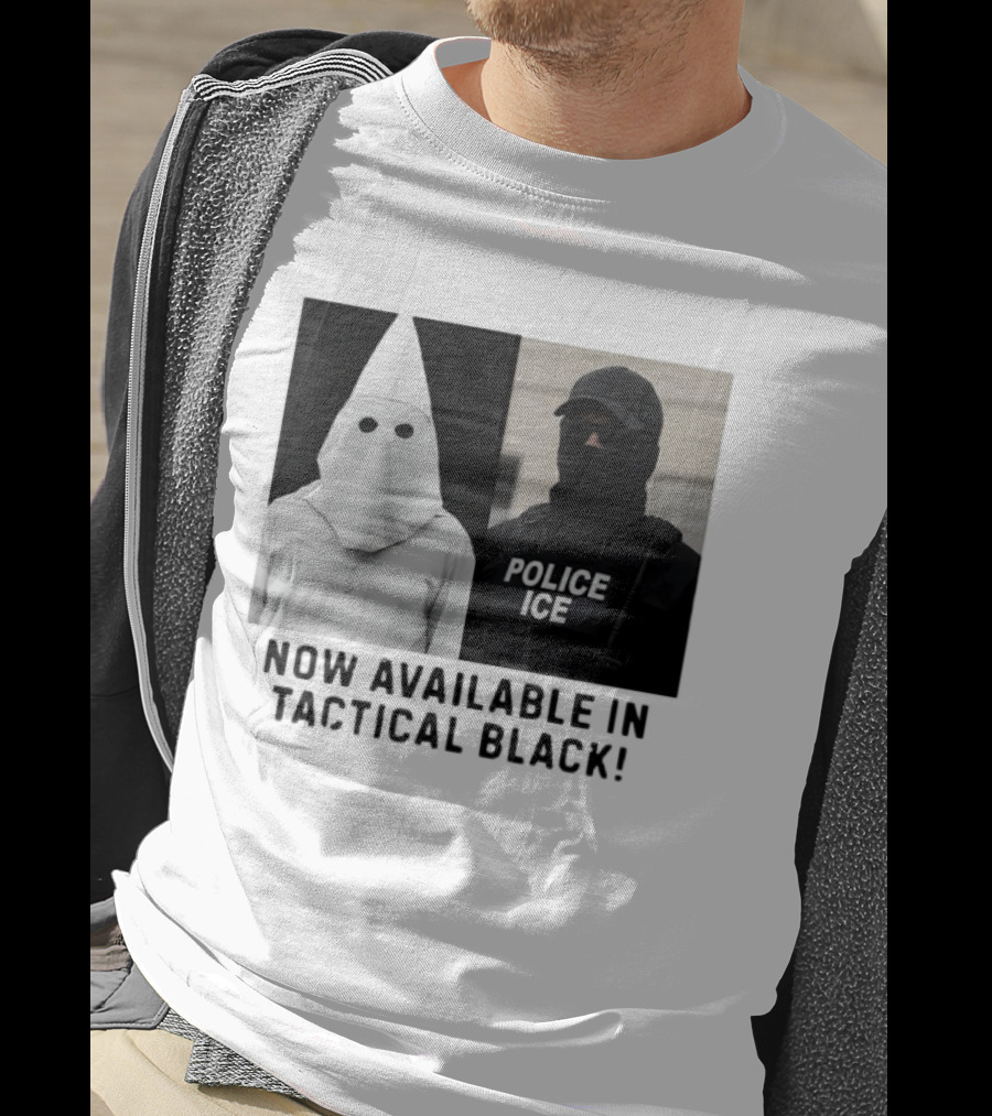 Now Available In Tactical Black Anti ICE Police ICE T-Shirt