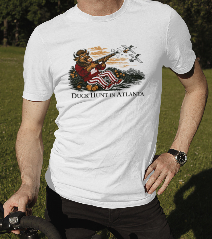 Indiana Hoosiers Duck Hunt In Atlanta Sports Fan T-Shirt