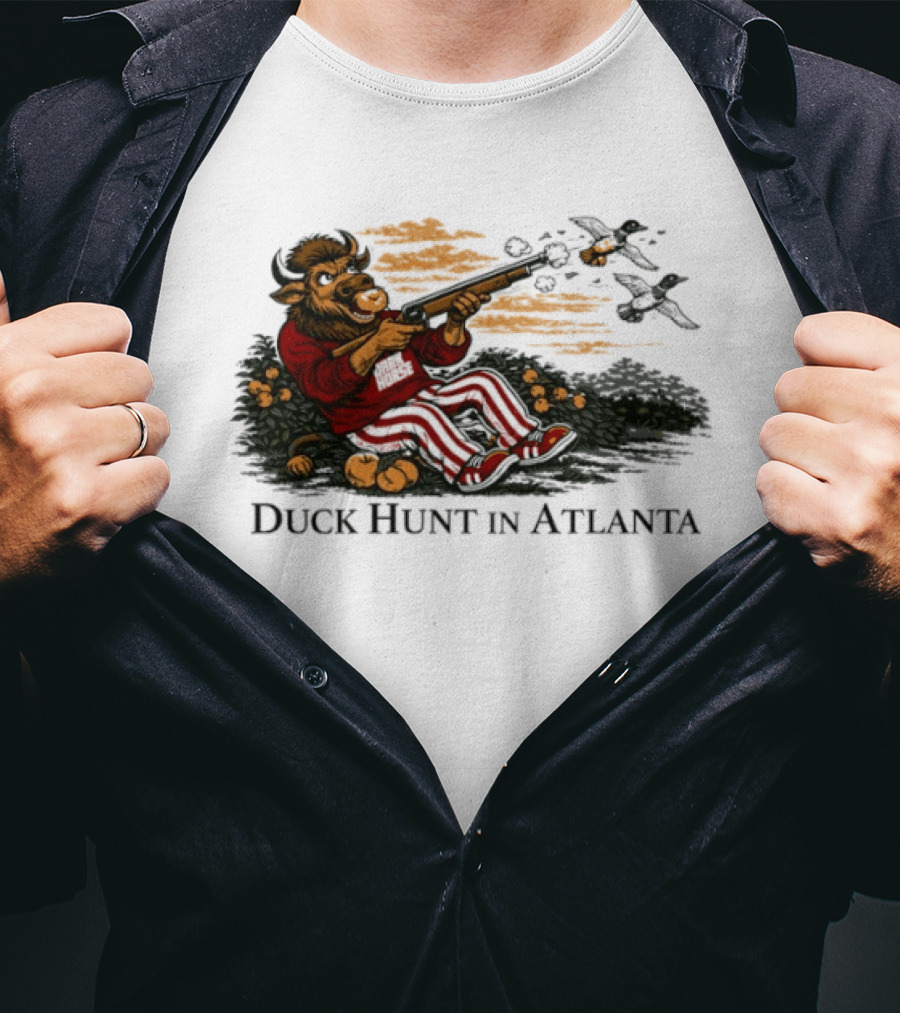 Indiana Hoosiers Duck Hunt In Atlanta Sports Fan T-Shirt