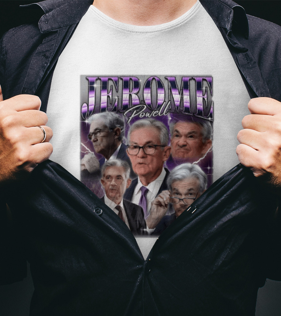 Jerome Powell Collage Multiple Expressions And Poses T-Shirt