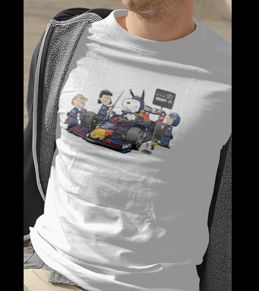 Red Bull Racing Snoopy P1 Peanuts Motorsport Pit Crew T-Shirt