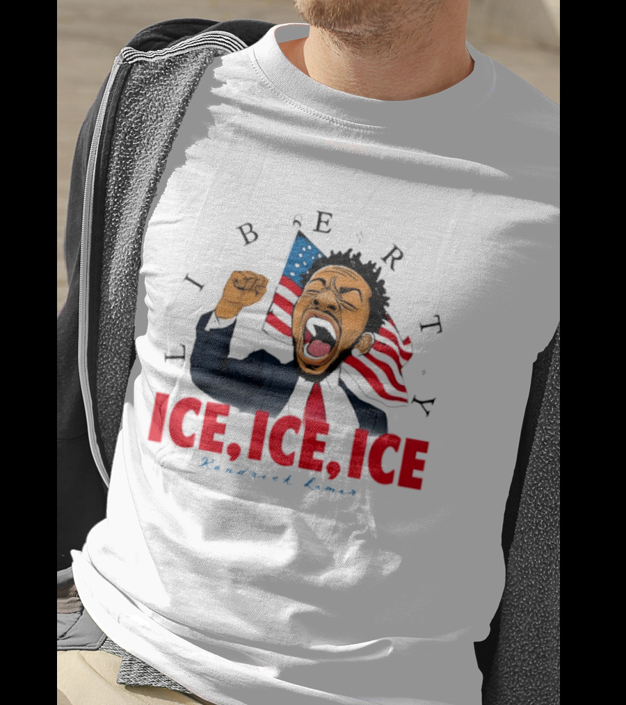 Liberty Ice Ice Ice Kendrick Lamar Flag Fist Raised T-Shirt