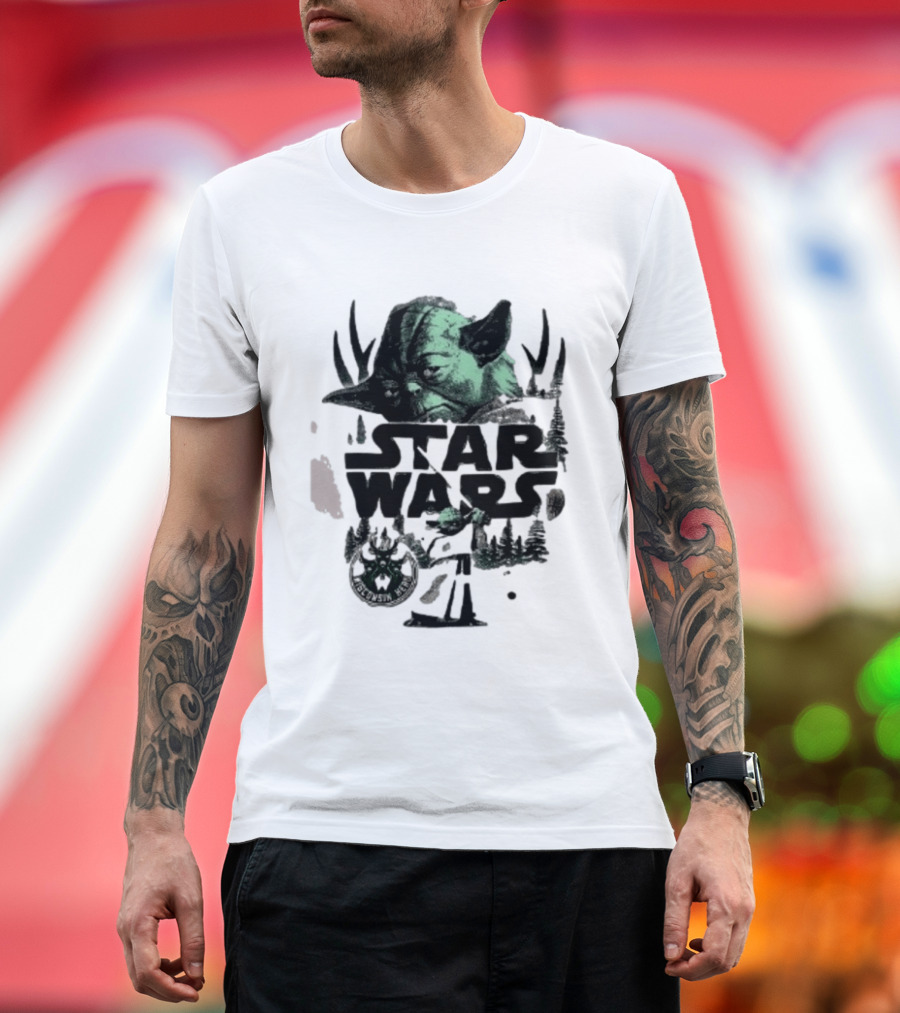 Star Wars Yoda Wisconsin Herd Crossover Collaboration T-Shirt