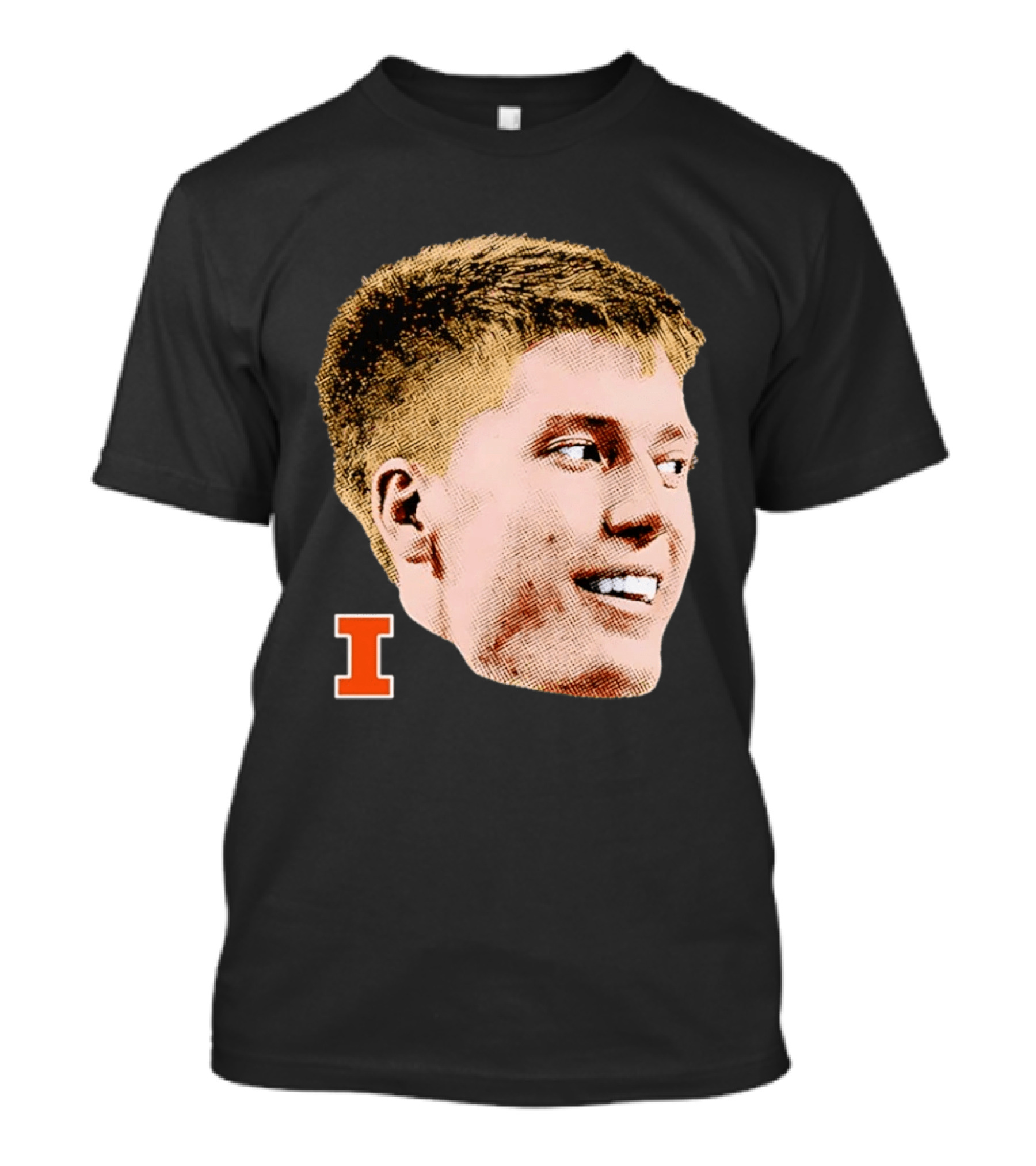Ben Humrichous Illinois Fighting Illini Big Head I T-Shirt