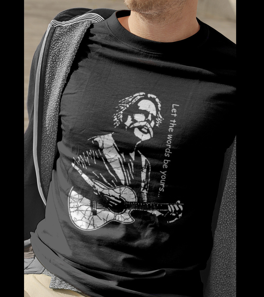 Bob Weir Let The Words Be Yours Acoustic Guitar T-Shirt