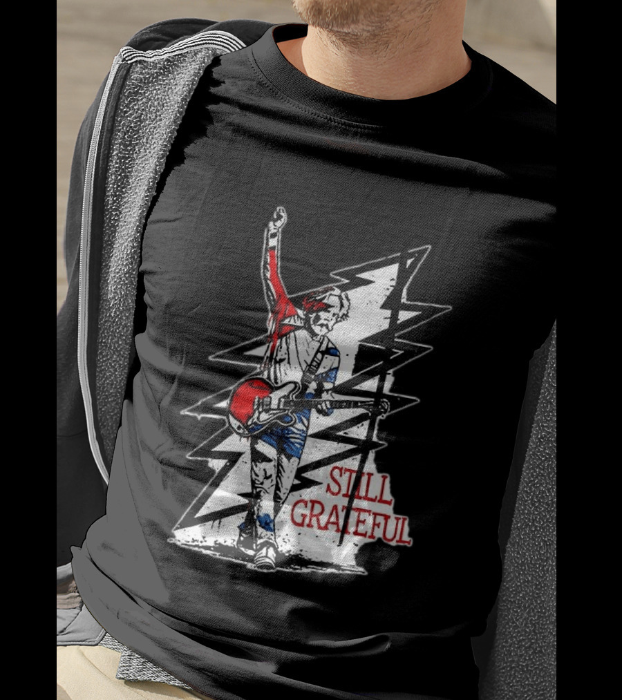 Bob Weir Still Grateful Lightning Bolt Guitar T-Shirt