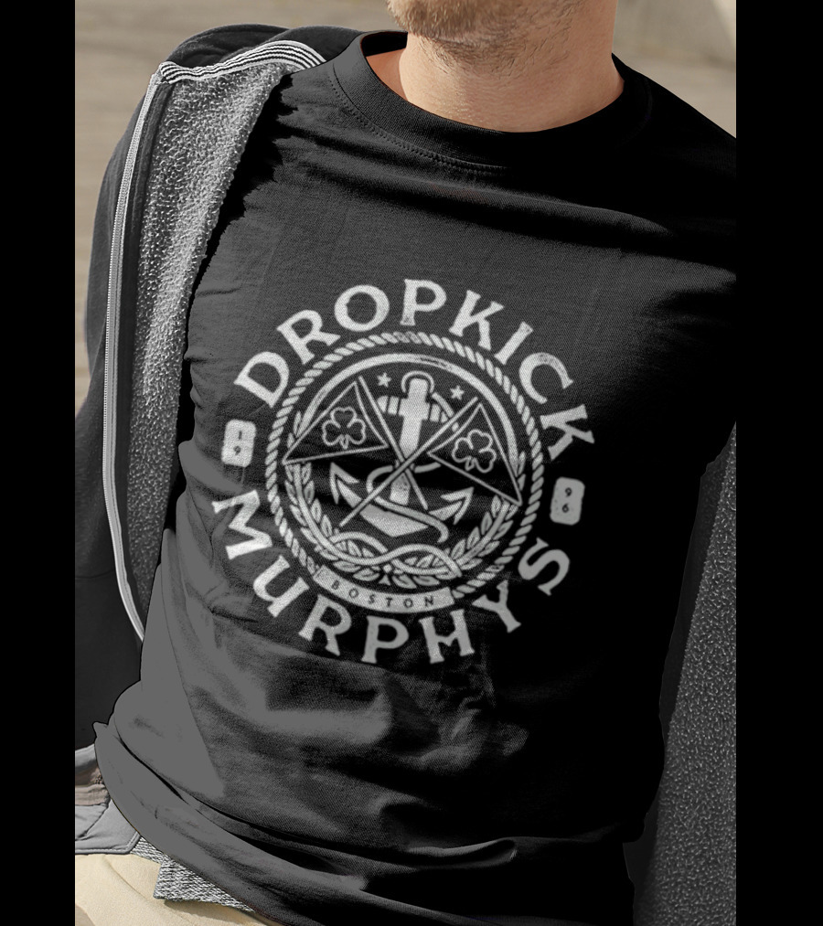 Dropkick Murphys Celtic Anchor Nautical Boston T-Shirt