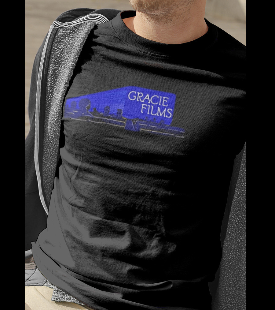Gracie Films Four Finger Discount Blue Cinema T-Shirt