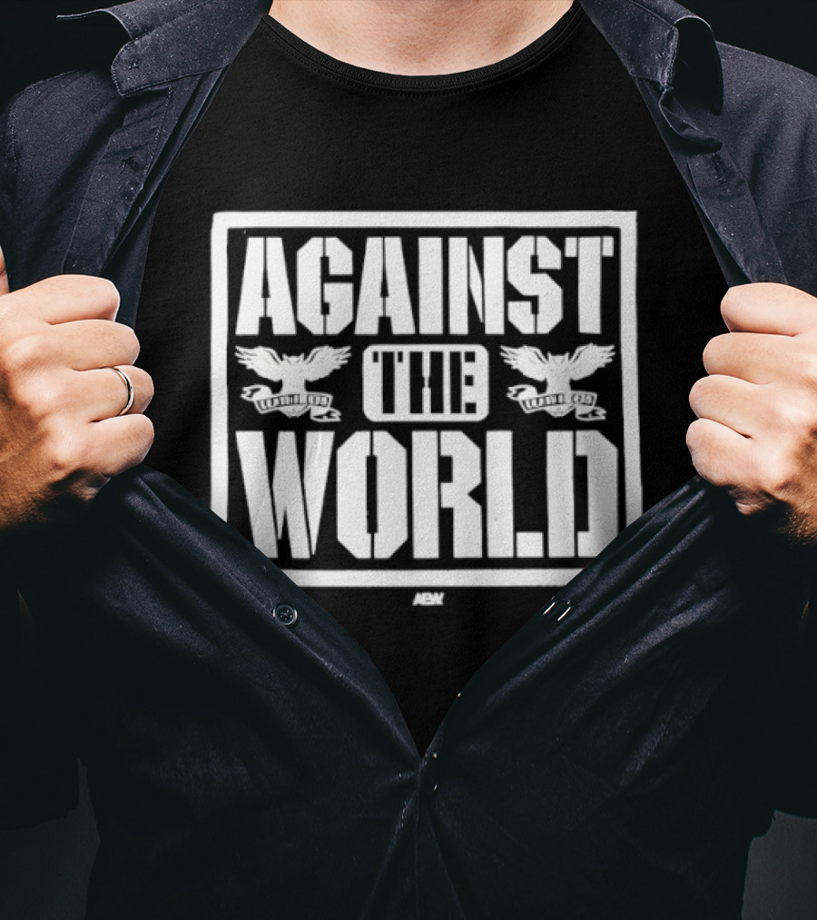 Against The World AEW Two Eagles T-Shirt