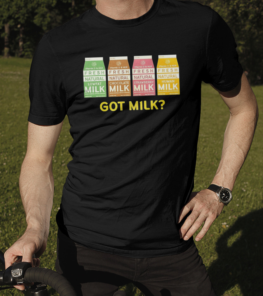 Got Milk Fresh Natural Vitamin D HDP Lowfat Chocolate Strawberry Human T-Shirt