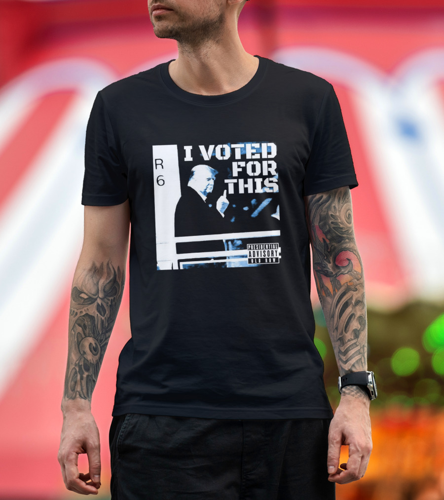 I Voted For This Trump Middle Finger T-Shirt