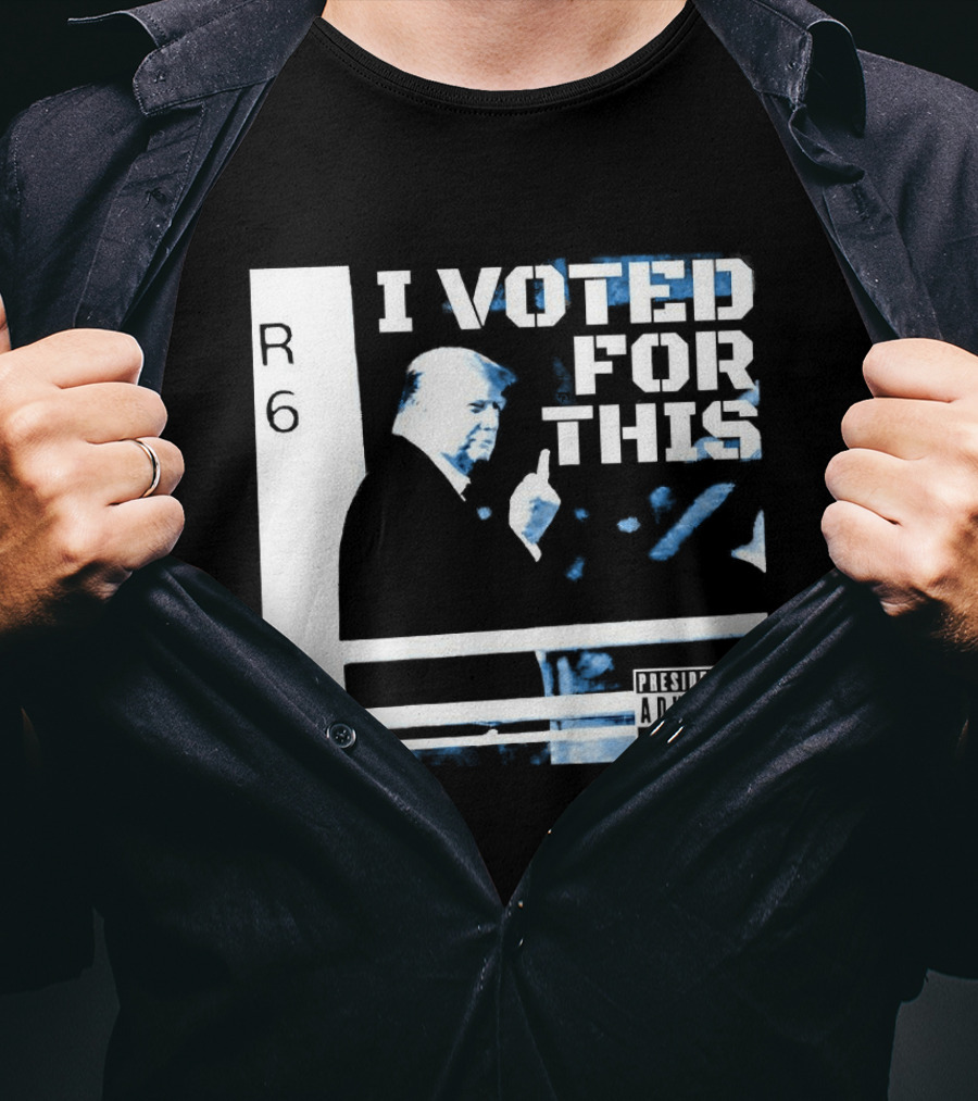I Voted For This Trump Middle Finger T-Shirt