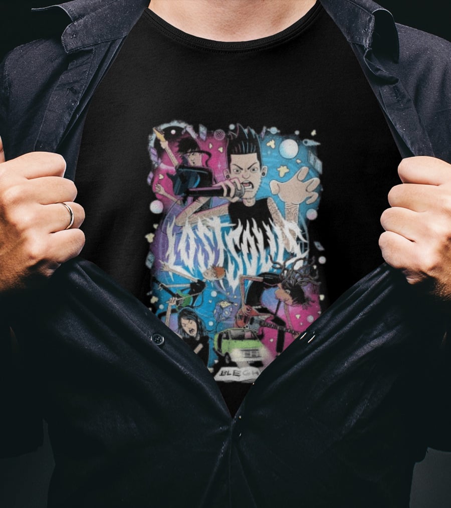 Lost Souls Lore Punk Band Anime Style Bleach T-Shirt