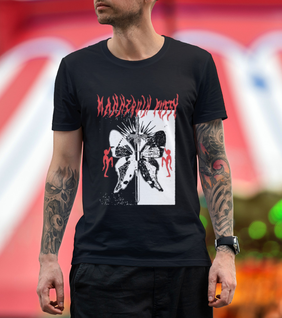 Mannequin Pussy Butterfly Gothic Aesthetic With Dancing Figures T-Shirt