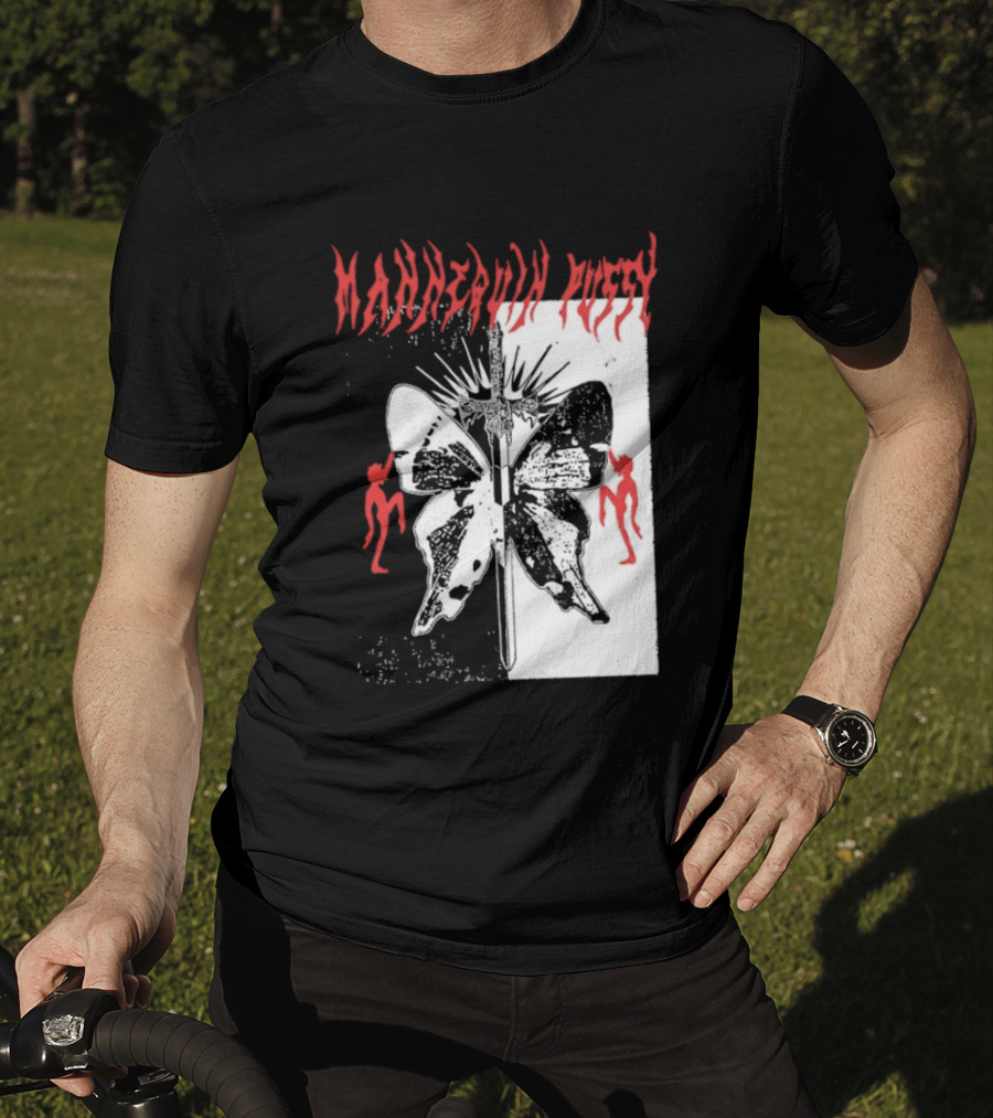 Mannequin Pussy Butterfly Gothic Aesthetic With Dancing Figures T-Shirt