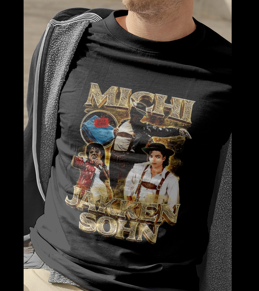 Michi Jakkensohn Billie Jeans Michael Parody Gold T-Shirt