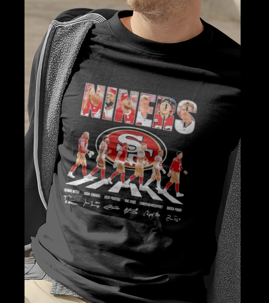 San Francisco 49ers Abbey Road Bosa Kittle Warner Purdy Williams T-Shirt