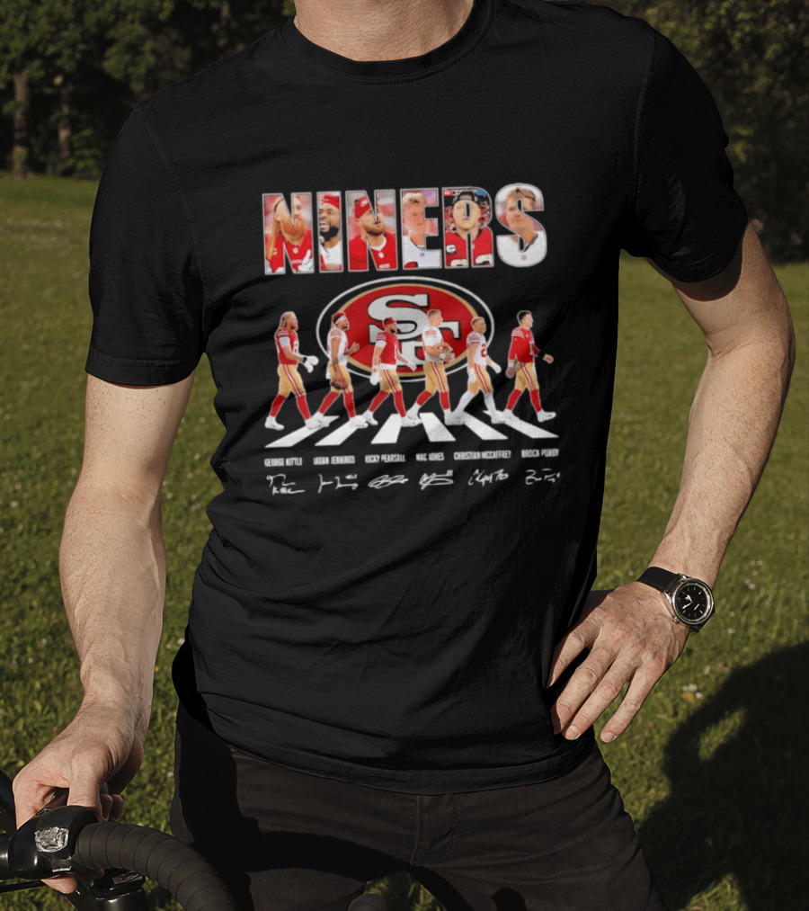 San Francisco 49ers Abbey Road Bosa Kittle Warner Purdy Williams T-Shirt