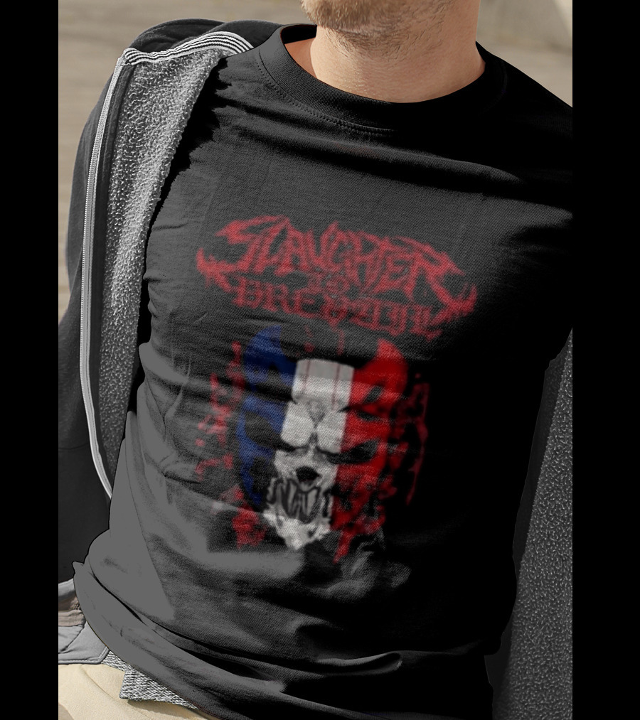 Slaughter To Prevail Mask Paris Pop Up Bataclan France 12 January 2026 Grizzly Winter Tour T-Shirt