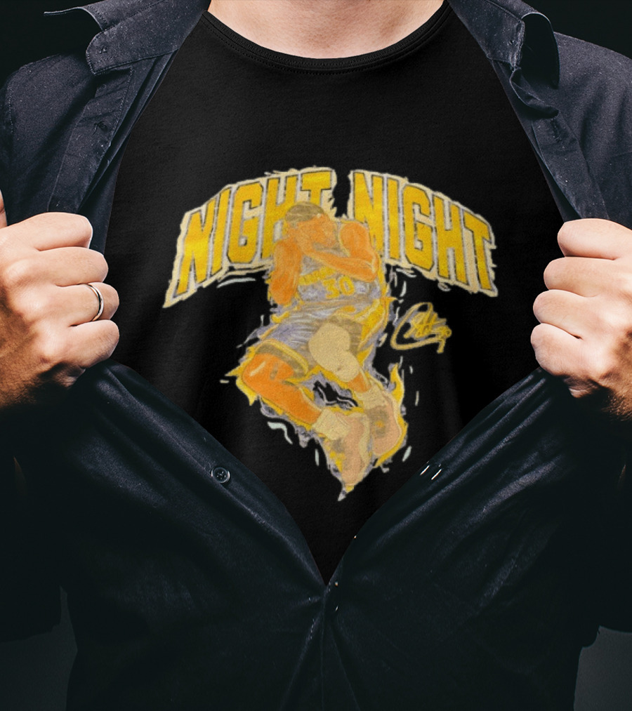 Stephen Curry Night Night Golden State Basketball 30 T-Shirt