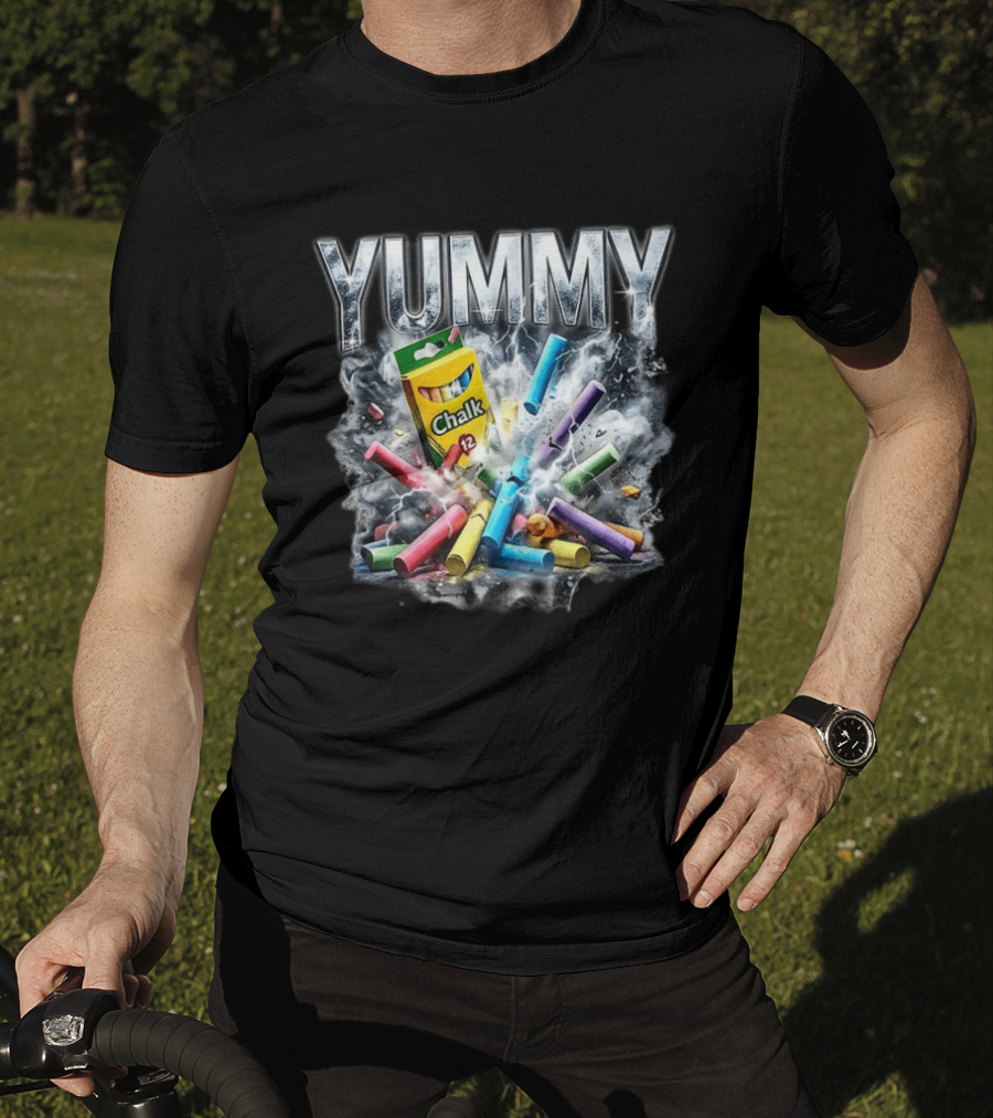 Yummy Chalk Explosion 12 Pack Colorful Creativity T-Shirt