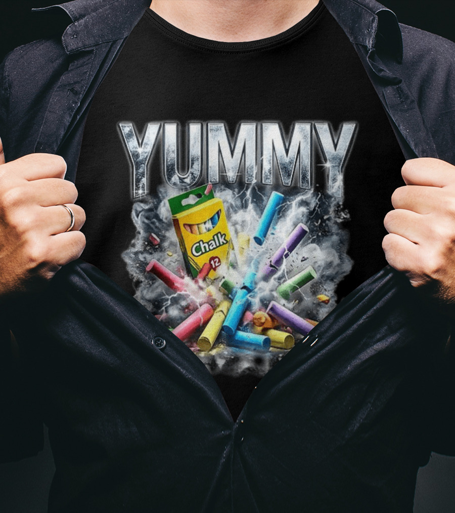 Yummy Chalk Explosion 12 Pack Colorful Creativity T-Shirt