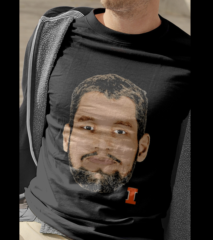 Tomislav Ivisic Illinois Fighting Illini Big Head I T-Shirt