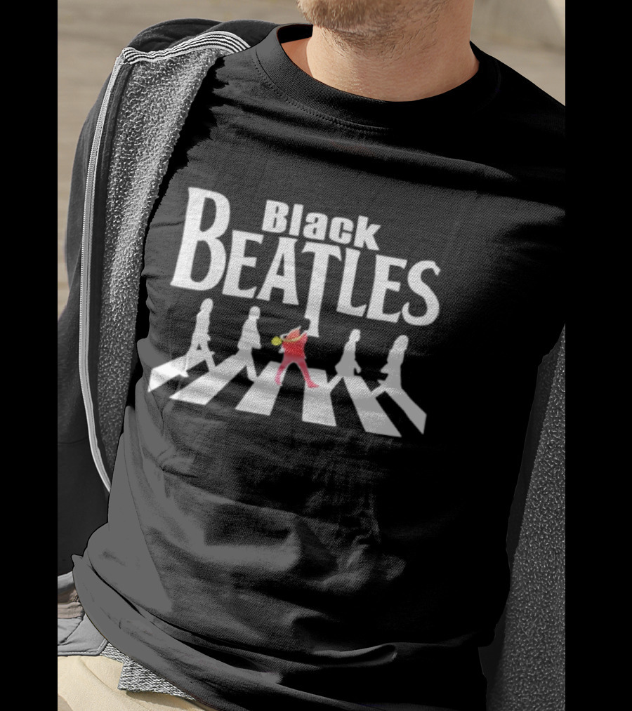 Black Beatles Abbey Road Street T-Shirt