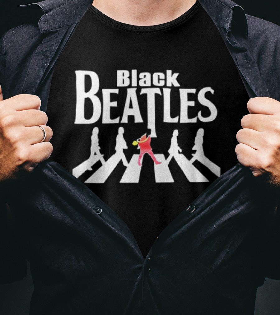 Black Beatles Abbey Road Street T-Shirt