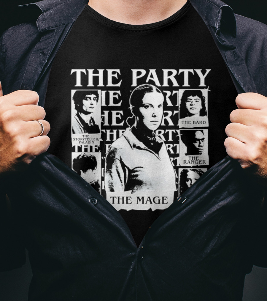 The Party The Rogue The Sorceress The Bard The Warrior The Healer The Mage T-Shirt