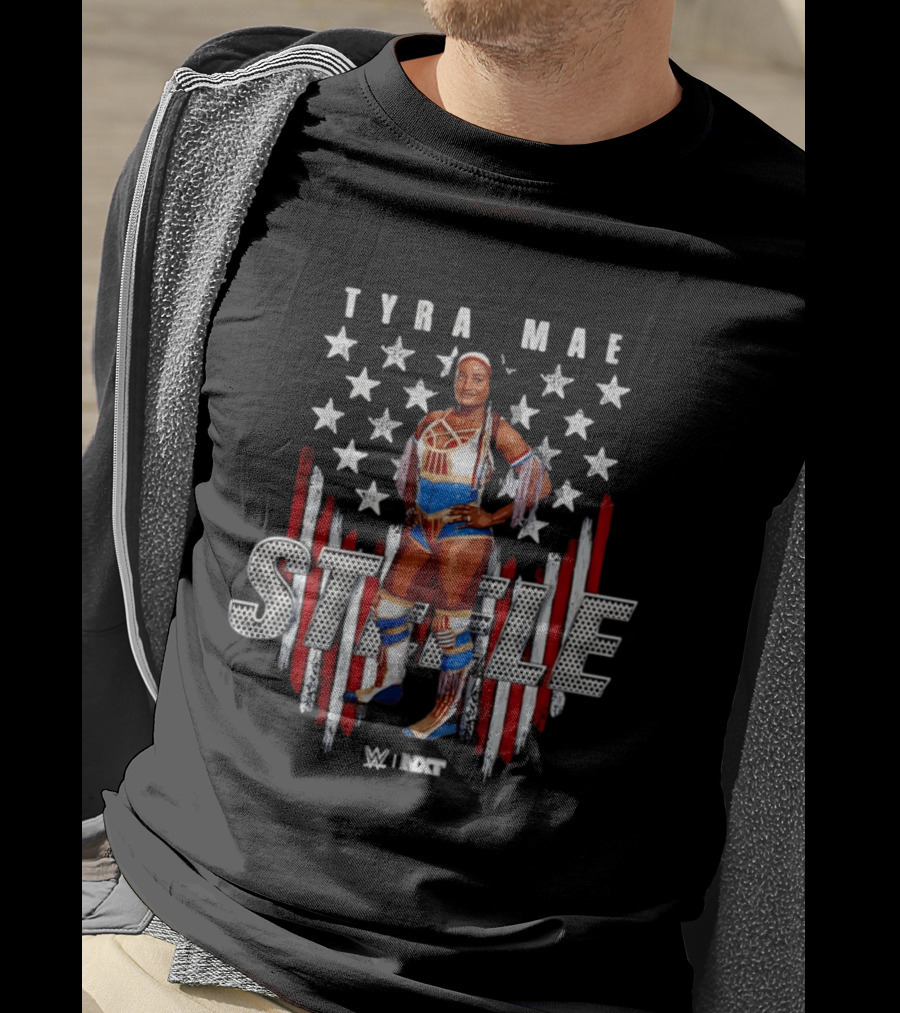 Tyra Mae Steele WWE NXT American Flag Stars T-Shirt