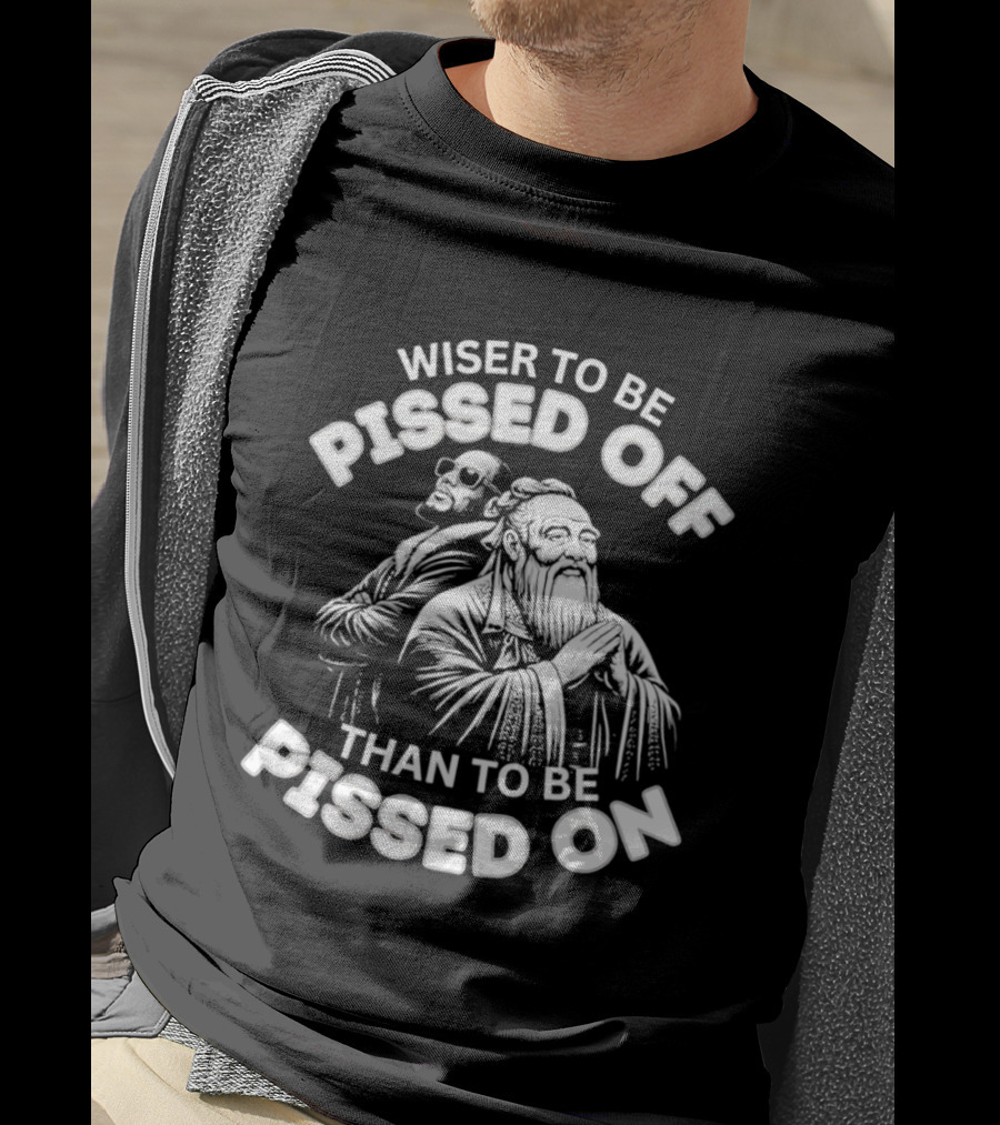 Pissed Off Pissed On Wise Owl Philosopher Humor T-Shirt