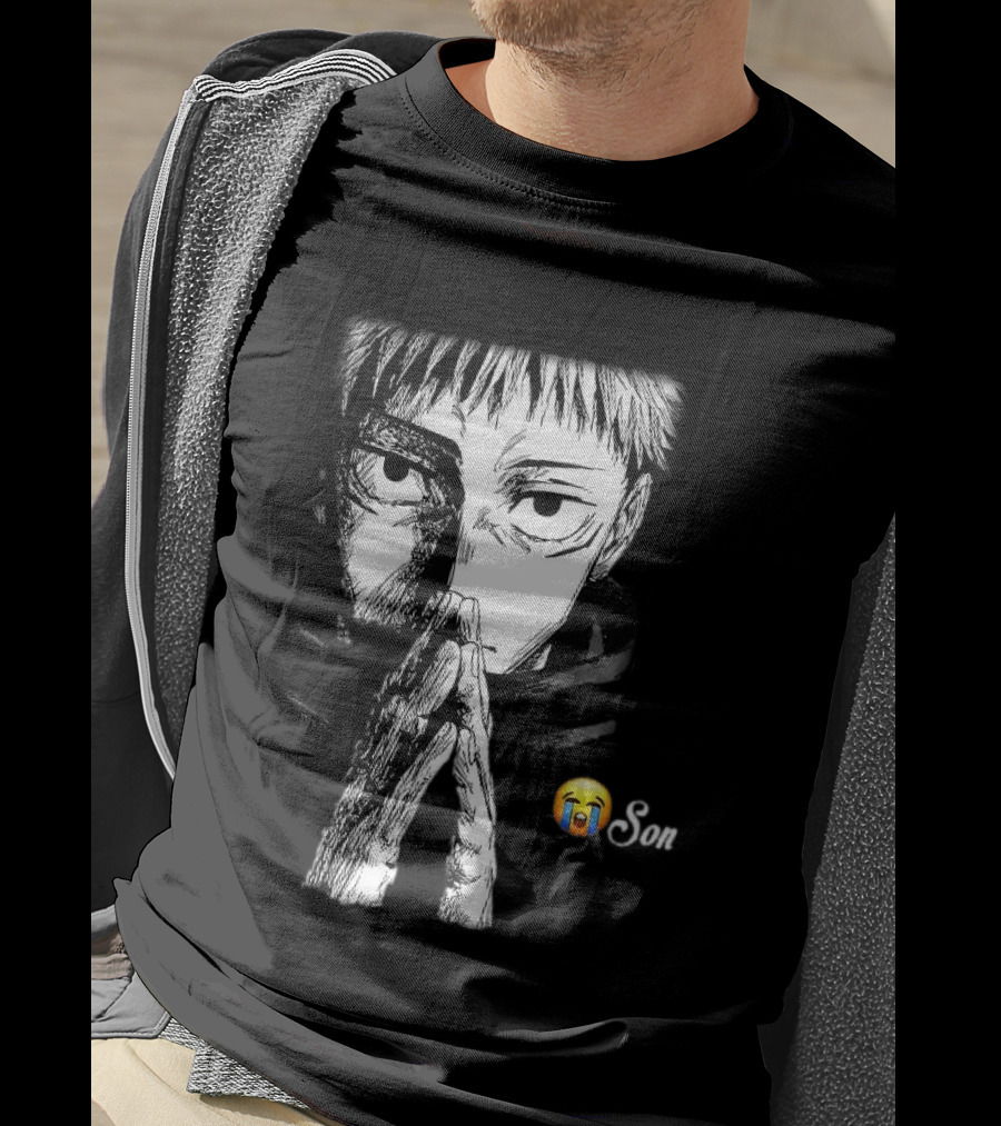 Yuji Itadori Jujutsu Kaisen Cryin Son Manga T-Shirt