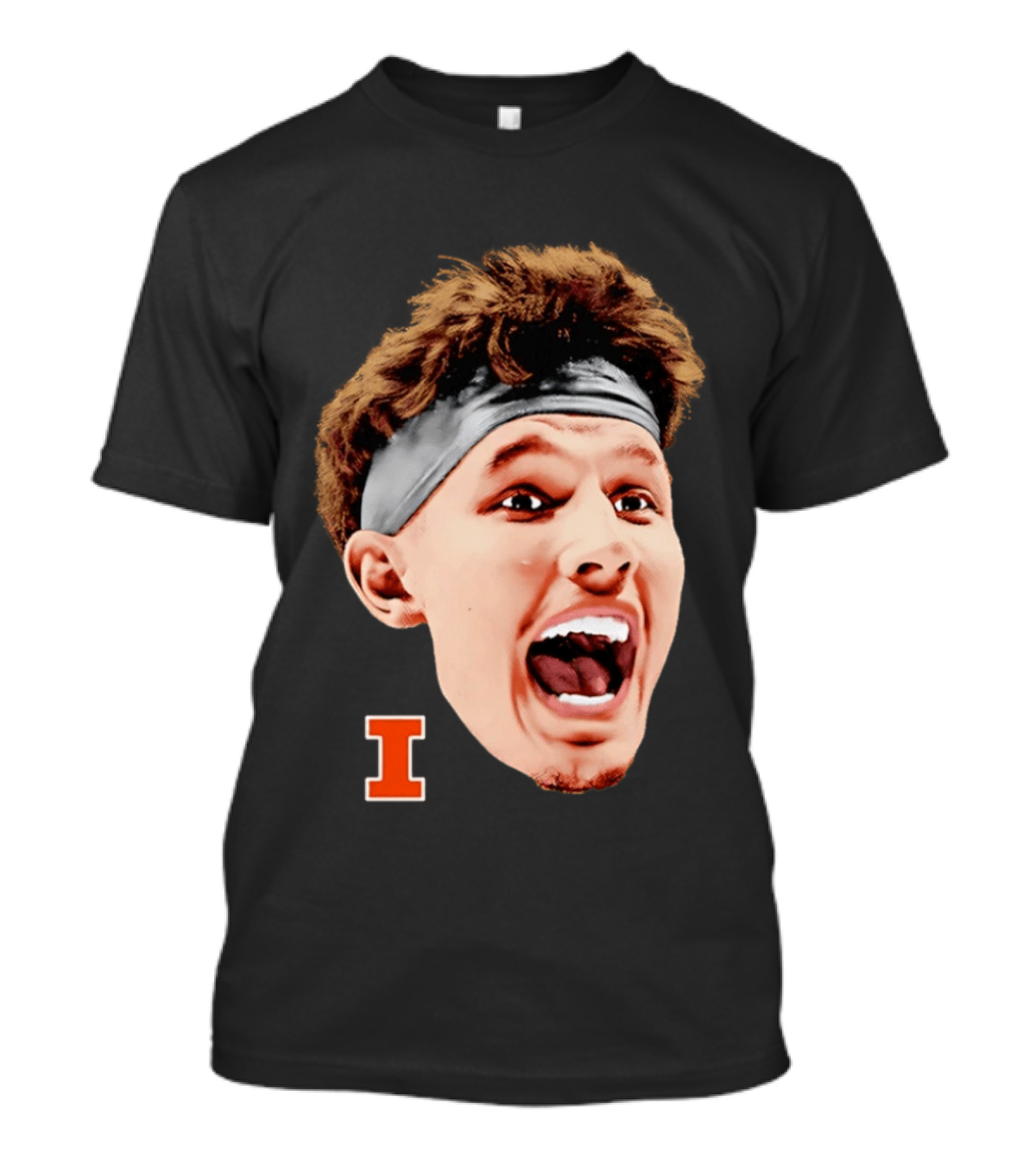 Zvonimir Ivisic Illinois Fighting Illini Big Head Caricature I T-Shirt