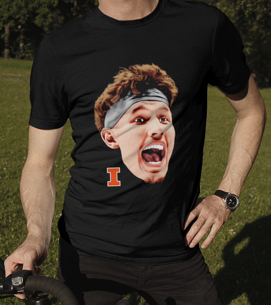 Zvonimir Ivisic Illinois Fighting Illini Big Head Caricature I T-Shirt